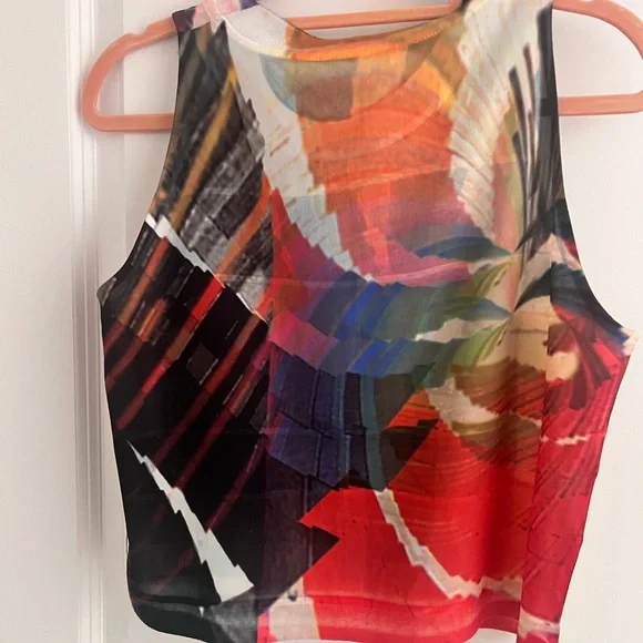 Zara Multicolor Tie-Dye Crop Top - Picture 6 of 7